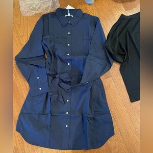 XL Navy shirt dress